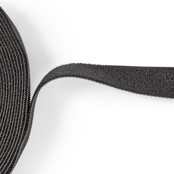 Nedis Velcro-tarrarulla | Velcro kaapeliside | 1x Hook-ja loop Roll | Musta
