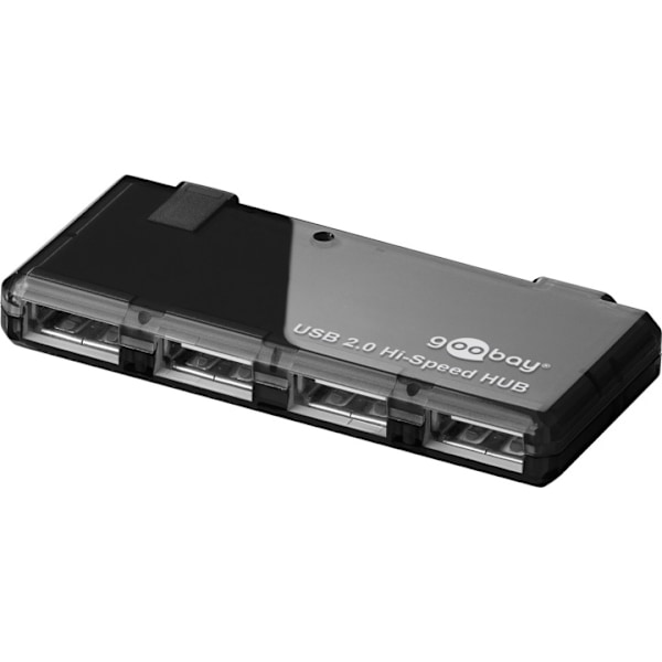 Goobay 4-vägs USB 2.0 Hi-Speed ​​HUB för anslutning av upp till 4 USB-enheter med en USB-anslutning