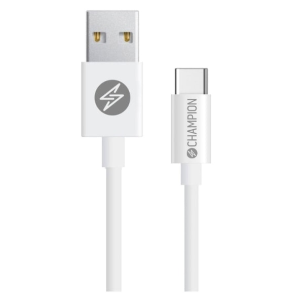 Champion USB-A till USB-C Kabel 1m Vit