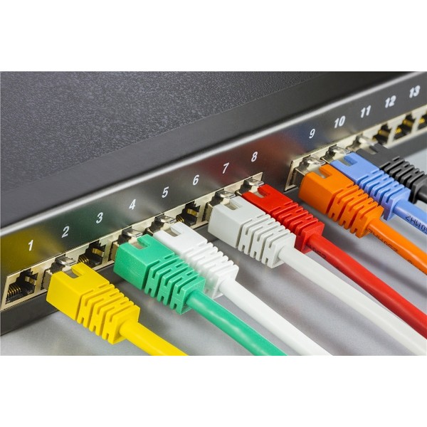 DELTACO F/UTP Cat6 patchkabel, LSZH (Low smoke zero halogen), 7m, sort