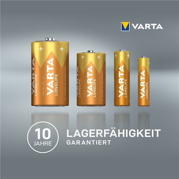 Varta LR03/AAA (Micro) (4103) batteri, 12 st. box alkaliskt manganbatteri, 1,5 V