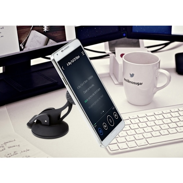 Technaxx magneettinen autoteline älypuhelimille ja tableteille + autolaturi (TE09)