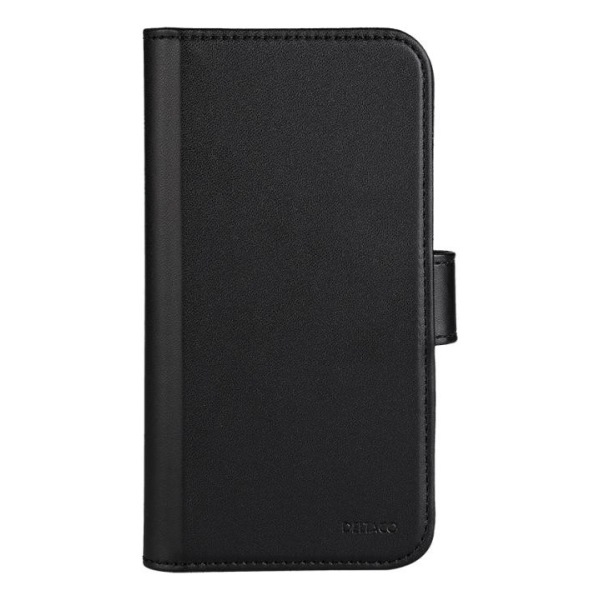 DELTACO plånboksfodral 2-i-1, iPhone 14 Pro magnetiskt skal, sva Svart