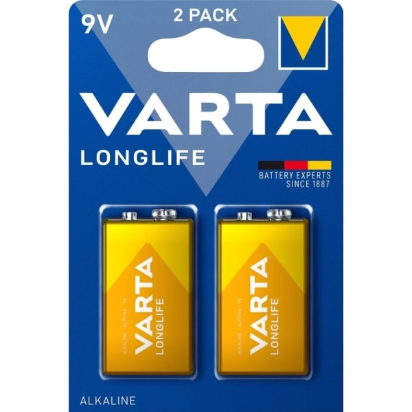 Varta Longlife 9V 2 Pack (B)