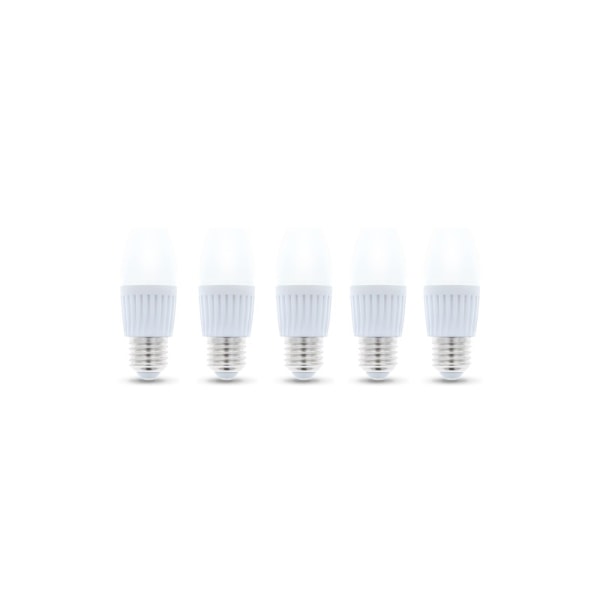 LED-lamppu E27, C37, 10W, 230V, 3000K, keraaminen 5-pack, lämmin valkoinen