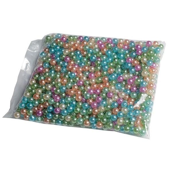 Pearl`n fun Blanka pärlor 10mm blandade färger, 500g
