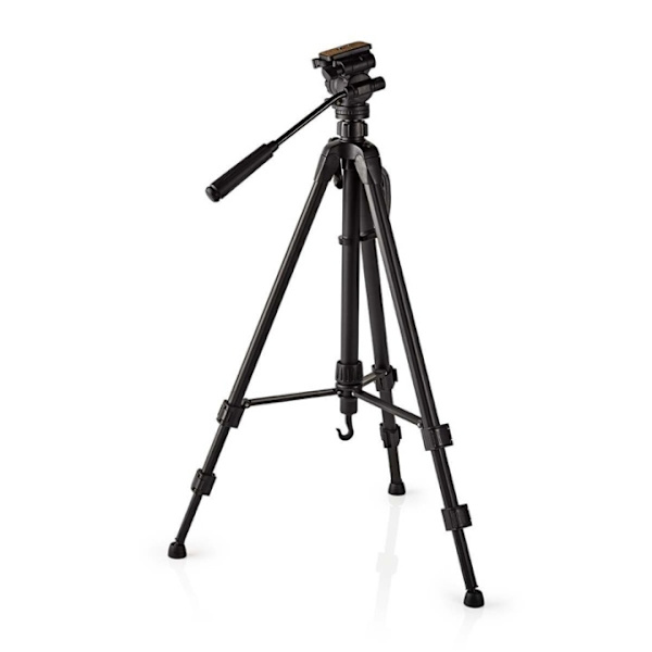 Nedis Stativ | Maximal lastkapacitet: 3.0 kg | Minsta arbetshöjd: 60.0 cm | Maximal arbetshöjd: 165.0 cm | 3 Segment | Pan & Tilt | Resväska ingår | S