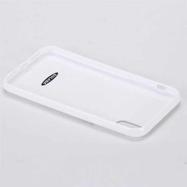 Mjukt TPU skal till iPhone X/XS, Vit Marmor Vit