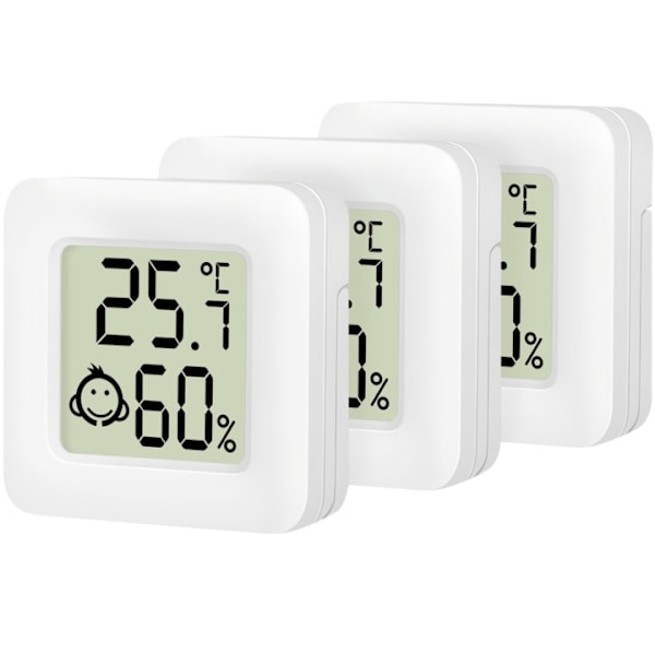 LogiLink Digitaalinen minitermometri/hygrometrit 3-pakkaus