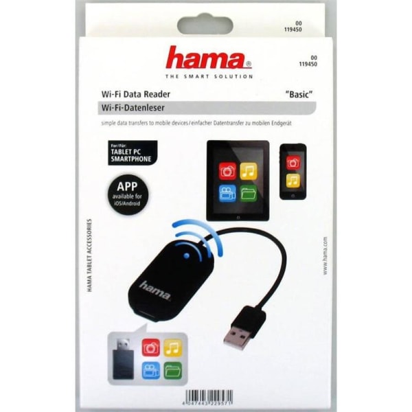 Hama Tablet/Mobil WiFi Læser USB Trådløst Smartphone & Tablet