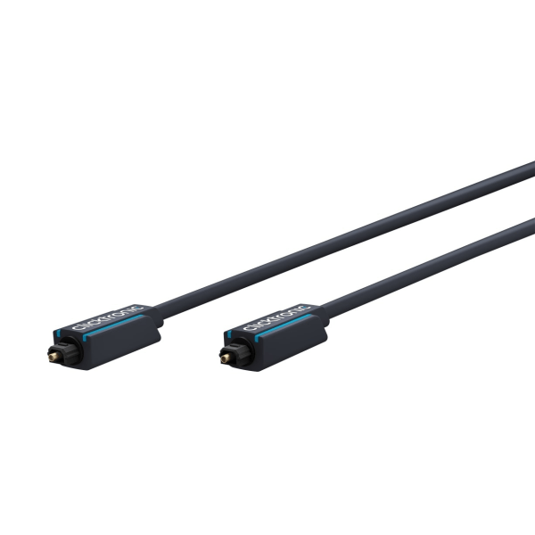 ClickTronic Toslink-kabel Premiumkabel | 1x Toslink-kontakt  1x Toslink-kontakt | 3,0 m | Polymerfiberoptisk kabel