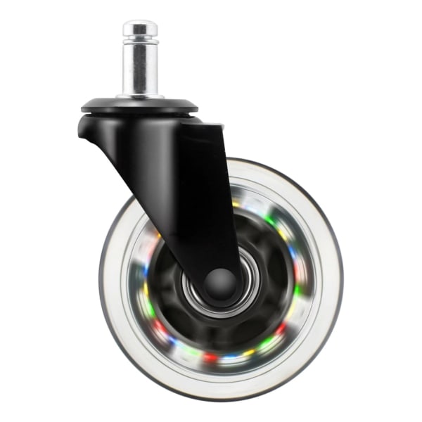 DELTACO GAMING Wheels for Gaming -tuoli LED-valolla, 5 kpl