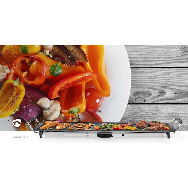 Nedis Teppanyakia-pöytägrilli | Leivonta-alue (P x L): 90 x 23 cm | 5 Lämpöasetusta
