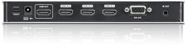 ATEN VS481B, HDMI-switch, 4 ingångar - 1 utgång, UHD/4K, silver