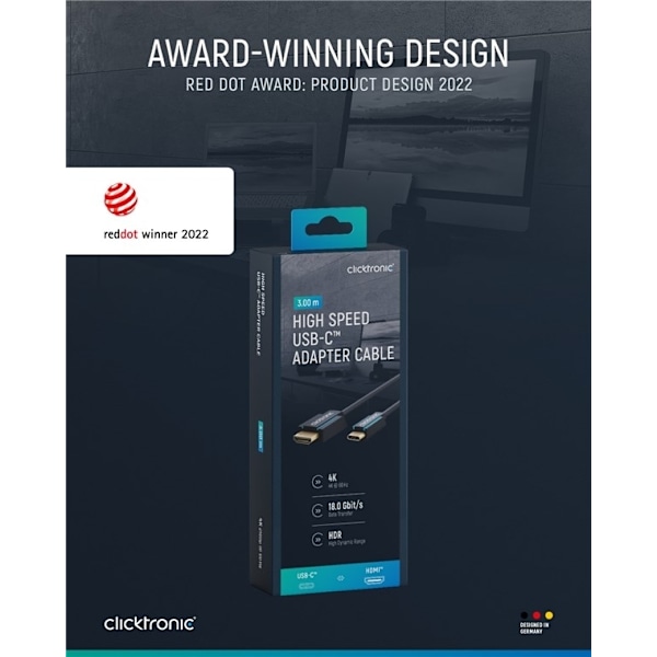 ClickTronic USB-C™ - HDMI™ Premium-kaapeliadapteri | U