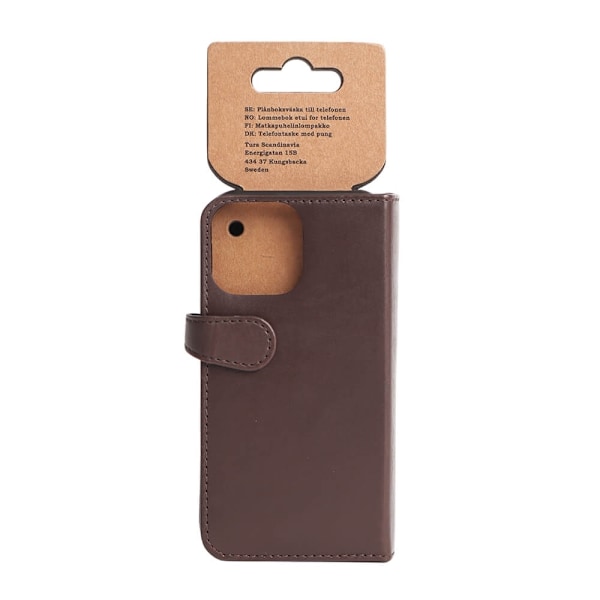Buffalo Wallet Læder Til 3 kort iPhone 13 Mini Brun Brun
