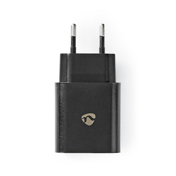 Nedis Väggladdare | 18 W | Snabbladdnings funktion | 1.5 / 2.0 / 3.0 A | Antal utgångar: 1 | USB-A | Utan kabel | Automatiskt val av Spänning | Svart