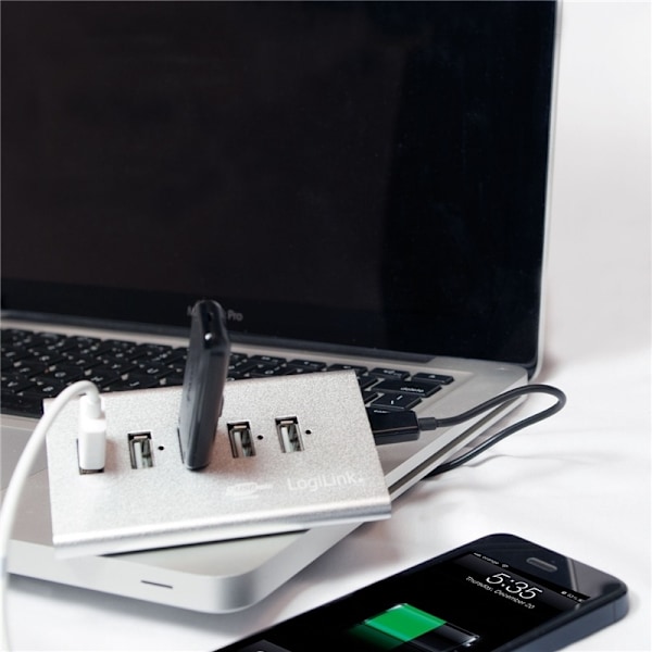 LogiLink USB 2.0-hub 4+1 fast charge (UA0224)