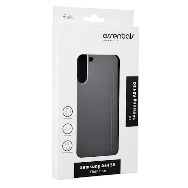 Essentials Samsung Galaxy A54 5G TPU back cover, transparent Transparent