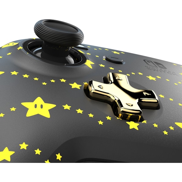 PDP Gaming Rematch Glow Wireless Controller - trådlös spelkontroll, Mario Stars, Switch