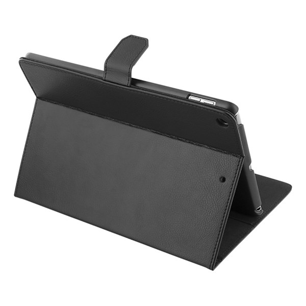 DELTACO iPad 10.2" 2020 case, vegan leather, sleep/wake, stand Svart