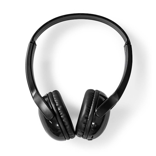 Nedis Trådlösa On-Ear hörlurar | Maximal batteritid: 8 timmar | Inbygd mikrofon | Tryck på Kontroll | Stöd för röststyrning | Volymkontroll Svart