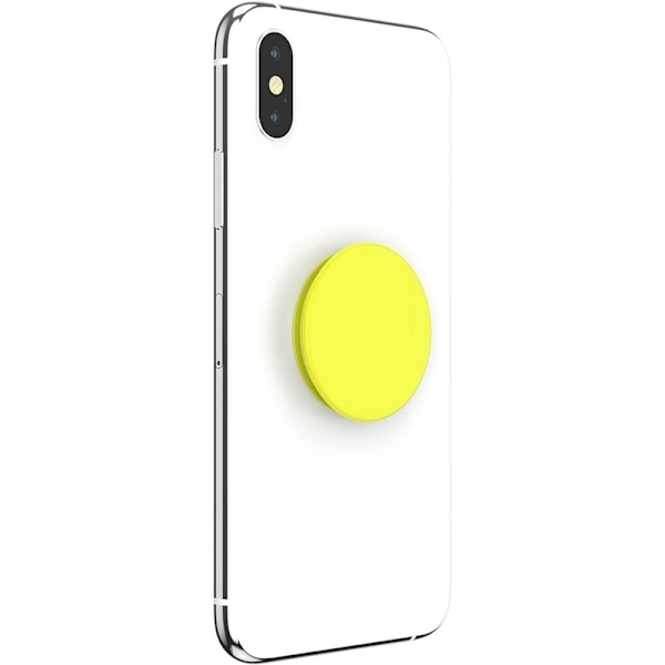 PopSockets Neon Jolt Yellow Aftageligt Greb m. Standerfunktion