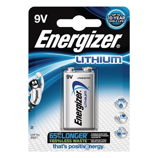 Energizer Ultimate lithium batteri 9V FSB1 (635236)