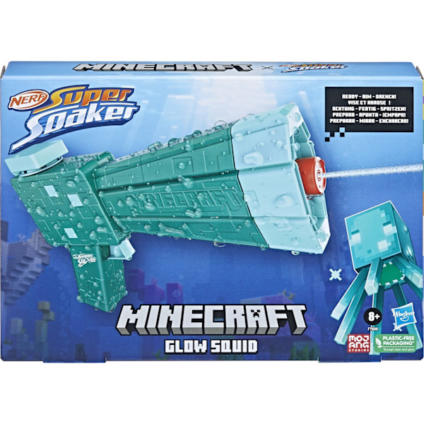 Nerf Minecraft Glow Squid -vesipyssy