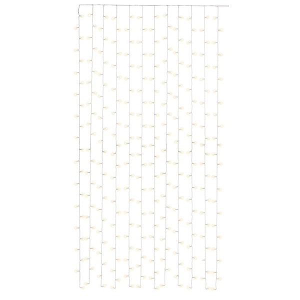 Goobay 300 LED-lysgardin med fjernbetjening, timerfunktion, 8 lysindstillinger, lysdæmper, USB- og batteridrift, varm-hvid (3000 K)