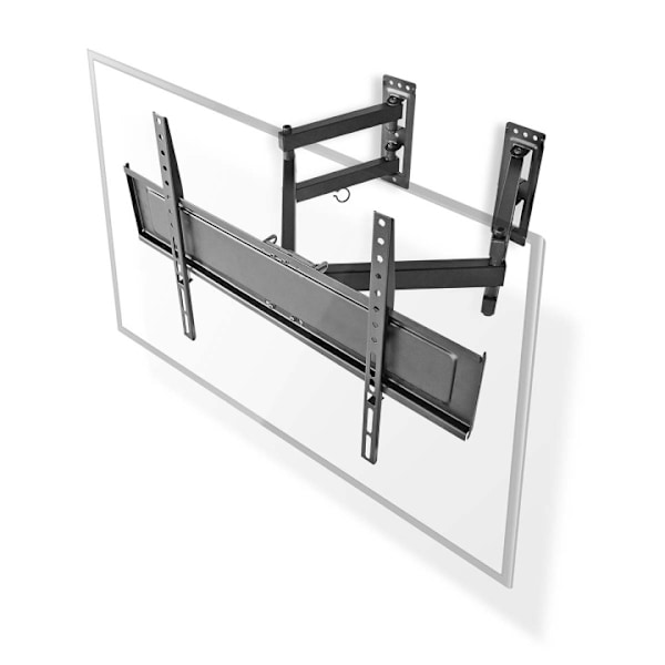 Nedis Fuld Motion TV Vægbeslag | 32 - 70 " | Maksimal vægt: 40 kg | Vipbar | Kan drejes | Minimum vægafstand: 80 mm | Maksimal vægafstand: 520 mm | 3 Sort