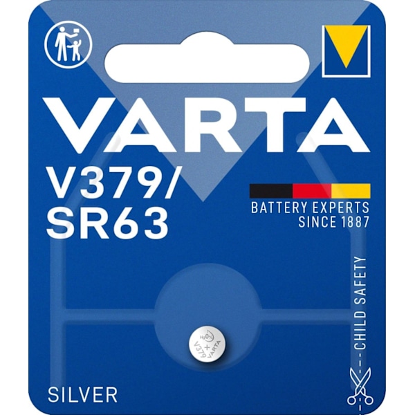 Varta V379/SR63 Silvermynt 1 förpackning