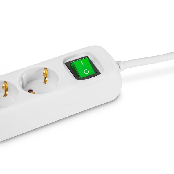 Hama Power Strip 6-way Switch White 3.0m