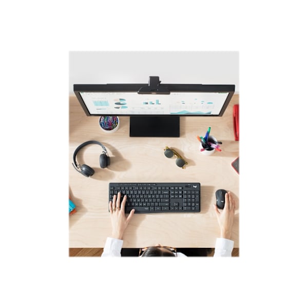 Logitech MK295 Silent Wireless Combo tastatur RF Trådløs QWER