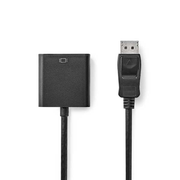 Nedis DisplayPort adapter | DisplayPort Han | DVI-D 24+1-Pins Hun | 1080p | Nikkelplateret | Lige | 0.20 m | Runde | PVC | ABS | Sort | Plastikpose