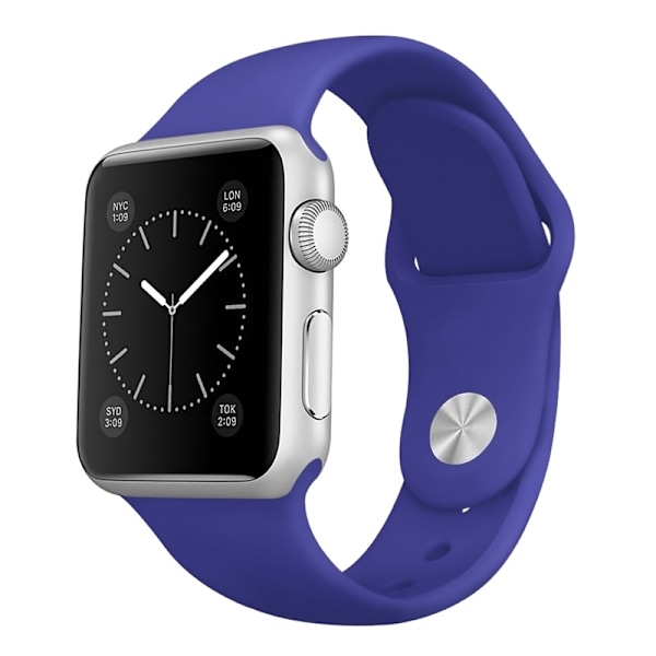 Silikoninen kellonauha yhteensopiva Apple Watchin kanssa, 42mm, Violetti