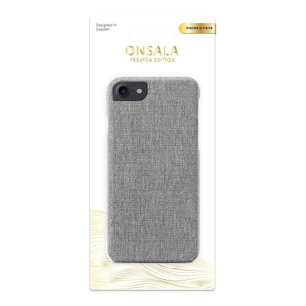 Onsala COLLECTION Suojakuori  Tekstiili iPhone 6/7/8/SE 4,7" Harmaa Grå