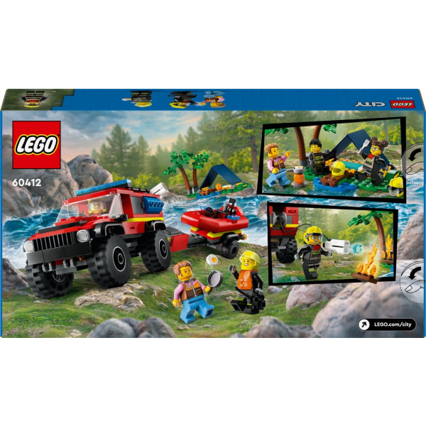 LEGO City Fire 60412  - Nelivetopaloauto ja pelastusvene