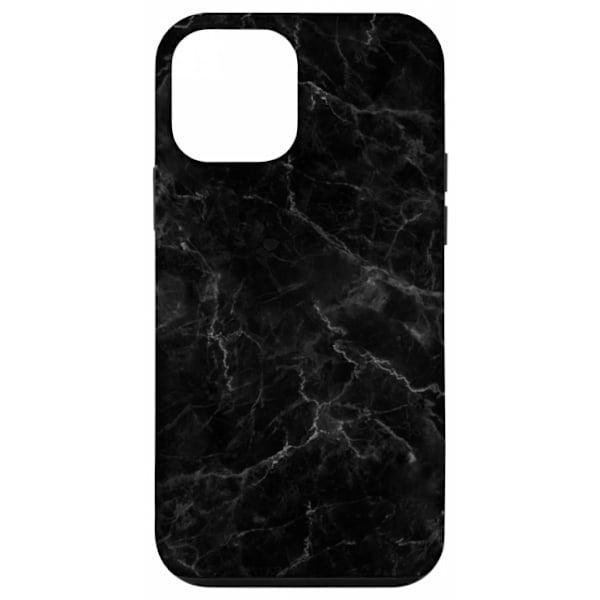 Abstrakt marmorcover til iPhone 12 Mini, Sort Svart