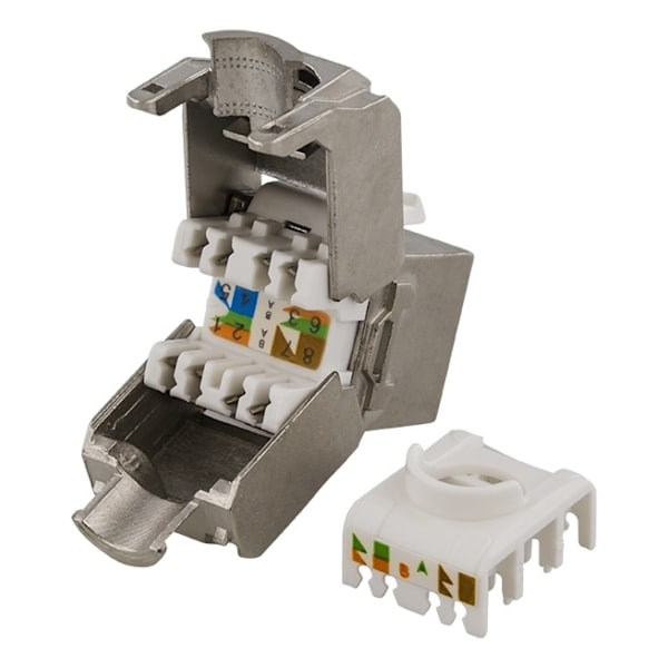 DELTACO FTP Cat6 Keystone liitin, "Tool-free"