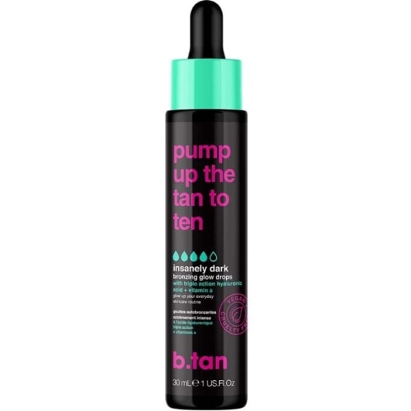 b.tan Pump Up The Tan To Ten Bronzing Glow Drops 30ml