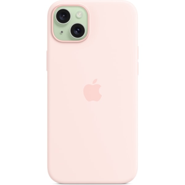 Apple iPhone 15 Plus silikonikotelo MagSafella, vaaleanpunainen Rosa