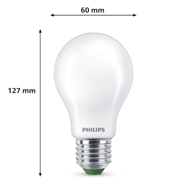 Philips LED E27 Normal 2,3W (40W) Frostad 485lm 2700K Energiklass A