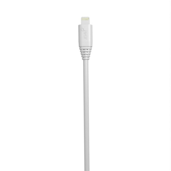 GEAR Rundt ladekabel Lightning til USB-A 2m Hvid MFI