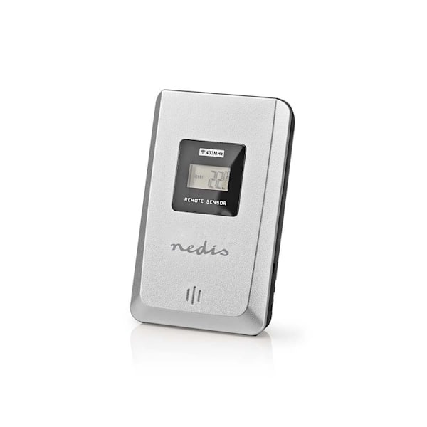 Nedis Väderstation | Inomhus & utomhus | Inklusive trådlös vädersensor | Väderprognos | Tidsdisplay | LCD-skärm | Alarmklockfunktion