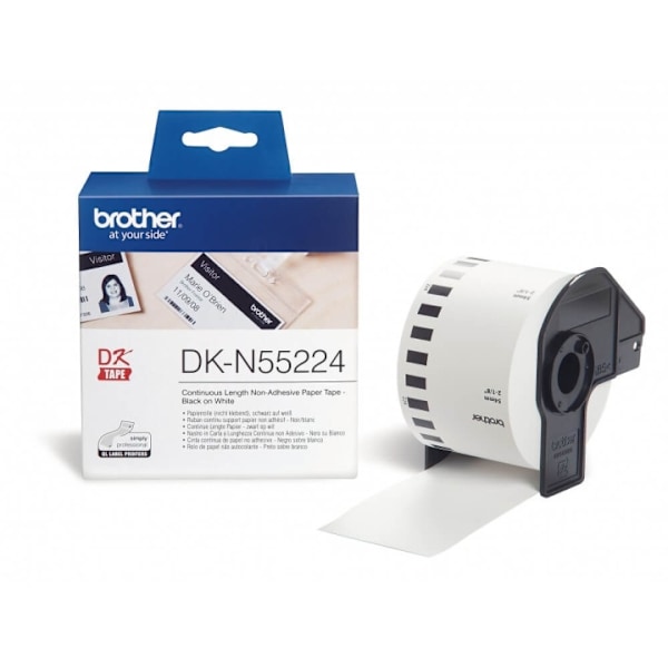 Brother Tape DK-N55224 54mm Svart på Vit