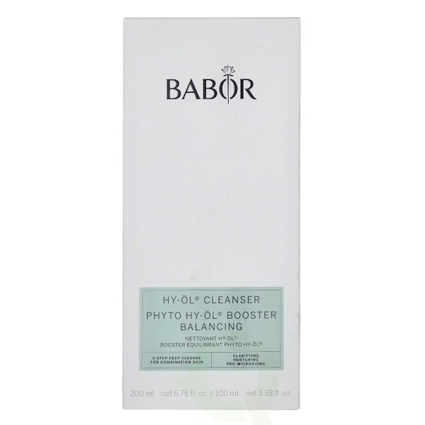 Babor Hy-Oil Cleansing Phyto Booster Balancing Set 300 ml Cleansing Oil 200ml/Booster Balancing 100ml - For Combination Skin