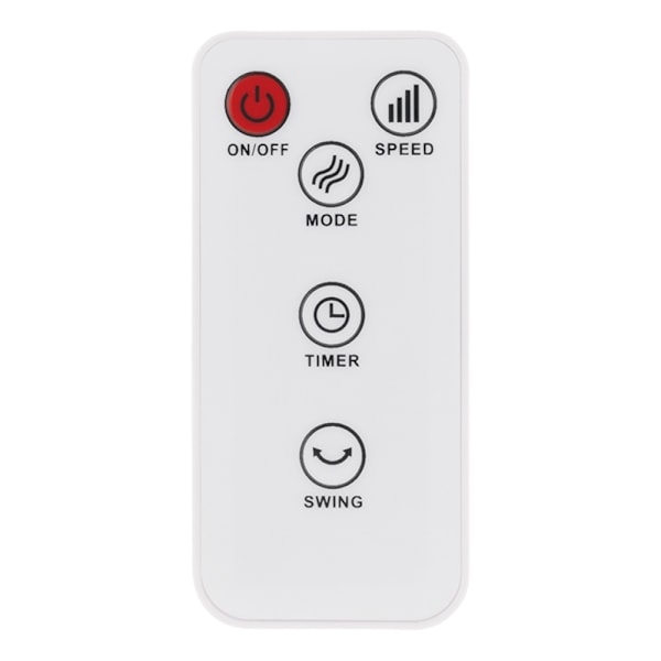 NORDIC HOME 2-i-1 Tornfläkt med luftcirkulator, 3 hastigheter, 40W, timer, vit