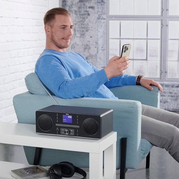 Hama FM/DAB+/CD/BT Internetradio DIR1570CBT Svart
