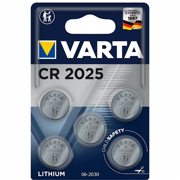 Varta CR2025 3V Lithium Knappcellsba